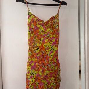 Nasty Gal Floral Spaghetti Strap Dress